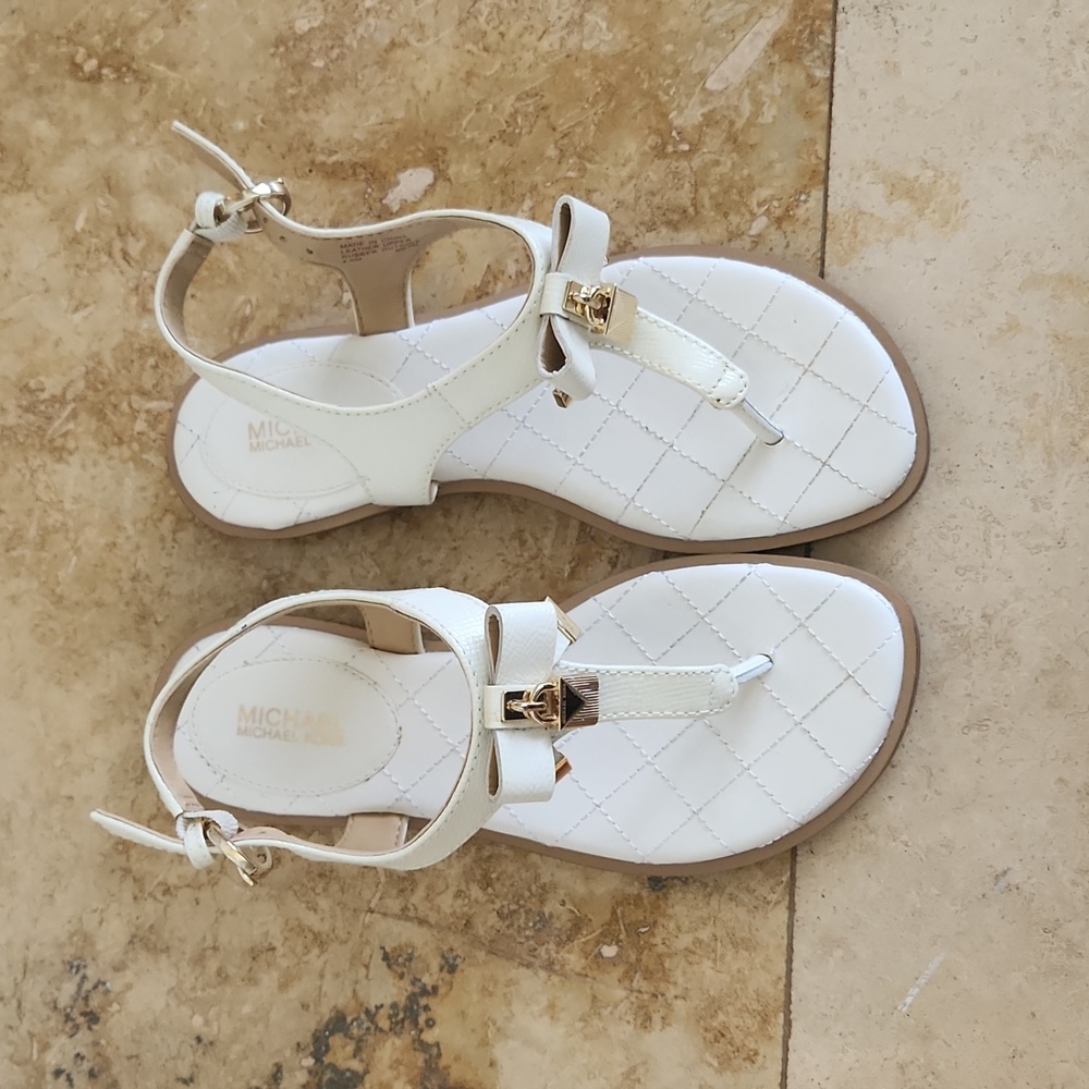 Michael Kors White Sandals for sale